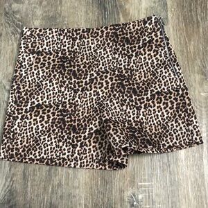 Leopard micro shorts